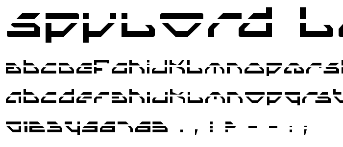 Spylord Laser font